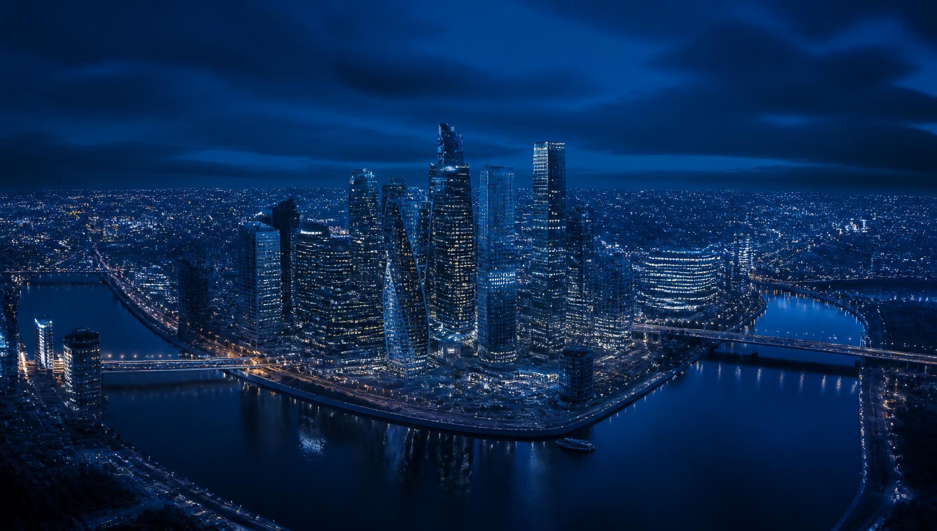 Nairobi business district skyline